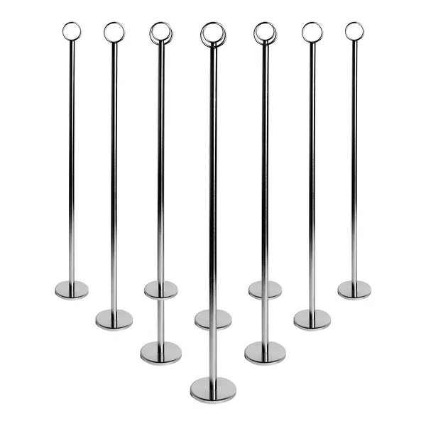 Silver Table Number Stands Hire