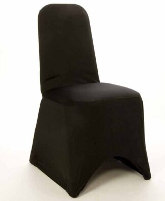 Black chair covers for hire