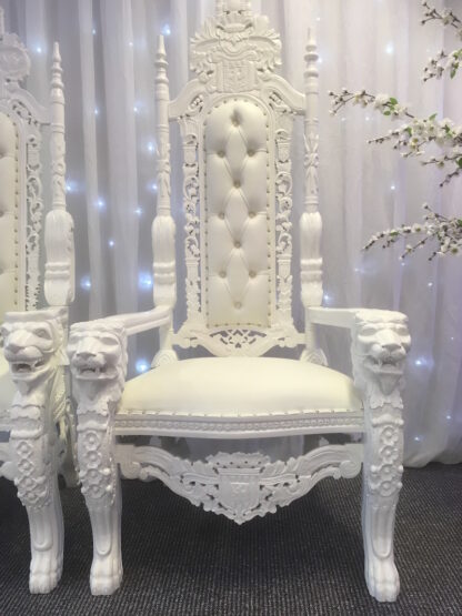 White Wedding Thrones Hire