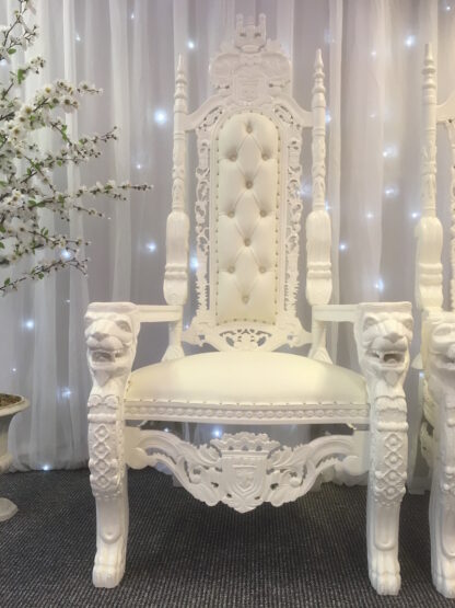 White Wedding Thrones Hire