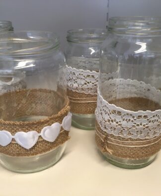 Rustic Jam Jars For Hire