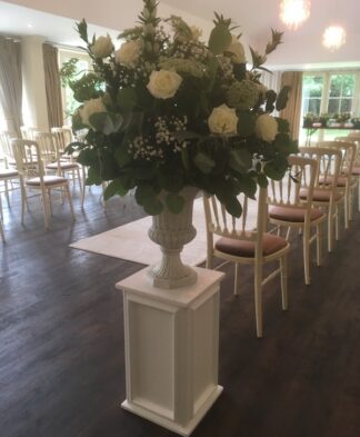 Contemporary White Pedestals for Hire