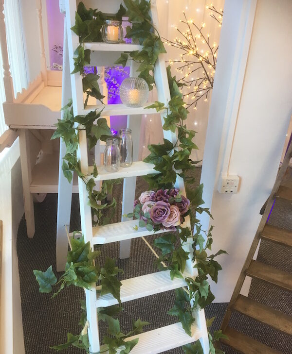 White Wedding Stepladder hire