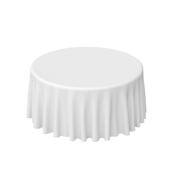 Round Tablecloth Hire - Drop to Floor