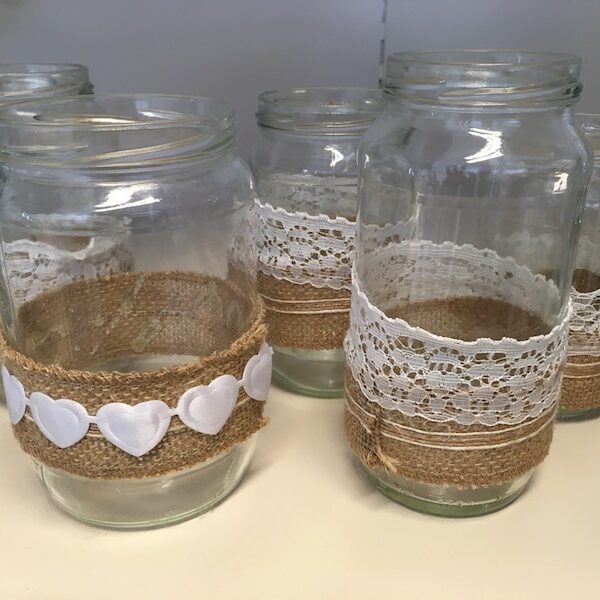 Rustic Jam Jars For Hire