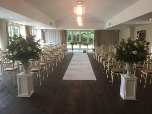 Contemporary White Pedestals for Hire