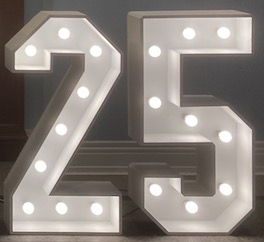 Light-up Numbers Hire 25