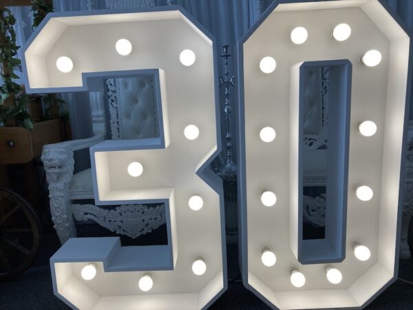 Light-up Numbers Hire 30